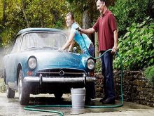 tự rửa xe tại nhà