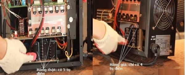Máy hàn Jasic thật có đầy đủ linh kiện đảm bảo hoạt động ổn định
