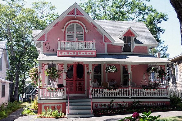 Ngôi nhà màu hồng vừa nhẹ nhàng vừa nổi bật