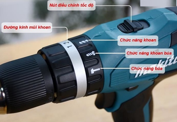 Máy khoan có búa khoan mạnh mẽ, lắp camera nhanh chóng