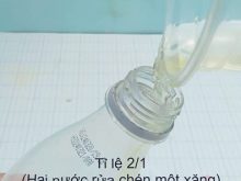 cách pha chế nước rửa xe