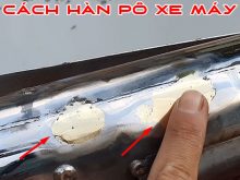 Cách hàn pô xe máy