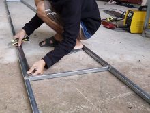 Cách làm thang chữ A bằng sắt