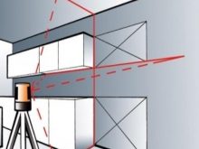 cách lắp tủ bếp bằng máy cân bằng laser