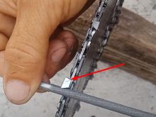 cách mài mắt xích