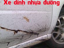 xử lý lốp xe dính nhựa đường