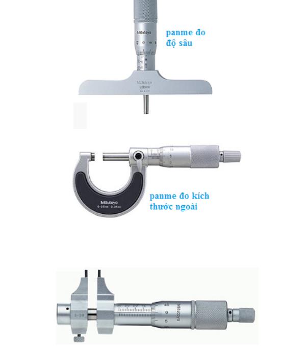 cấu tạo thước panme