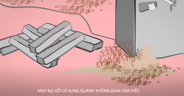 bụi gỗ độc không