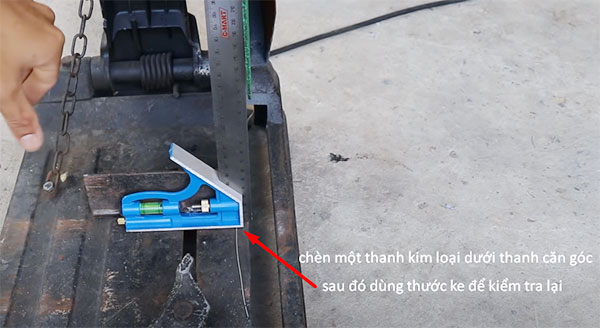 Cách chỉnh máy cắt sắt bị lệch