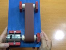chuẩn bị cách làm chế máy mài dây đai