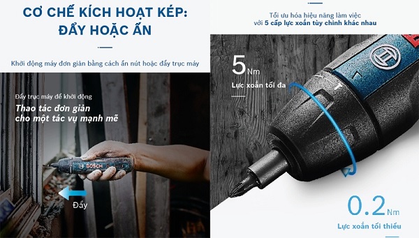 Bosch Go Gen 2 sở hữu cơ chế vận hành thông minh