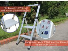 Thang nhôm ghế 2 bậc