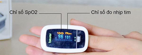 máy đo nồng độ oxy và nhịp tim Beurer PO30
