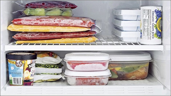cách dự trữ đồ ăn trong tủ lạnh