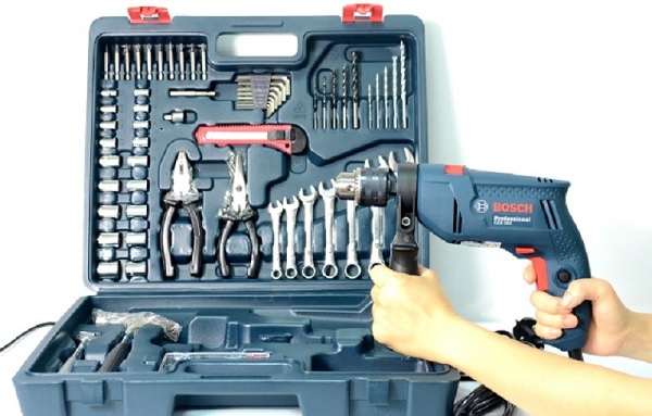 Bộ máy khoan Bosch GSB 550 Set 100 món