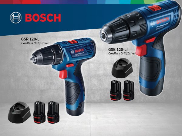 Lựa chọn máy khoan pin Bosch 12V phù hợp với từng công việc