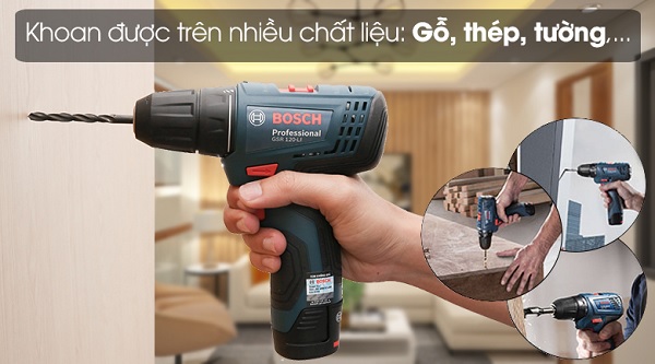 Máy khoan pin bắt vít Bosch GSR 120-LI