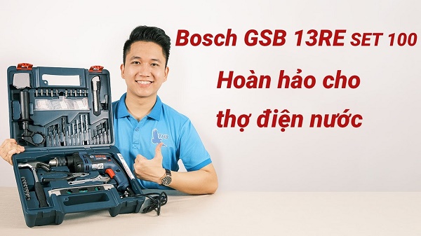 Bosch GSB 13RE SET 100 mang lại nhiều giá trị sử dụng