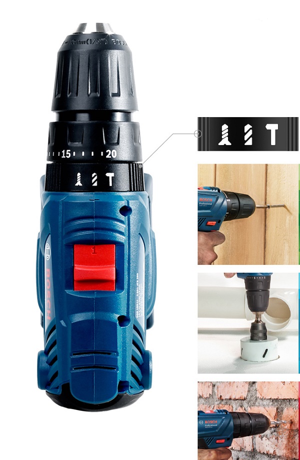 Máy khoan pin có búa hoạt động đa chức năng