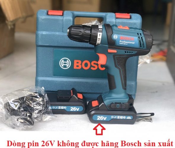 Bộ máy khoan pin Bosch 26V hàng nhái