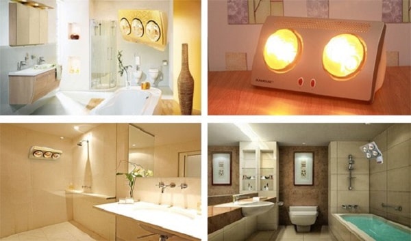 Đèn sưởi nhà tắm có đa dạng các bóng