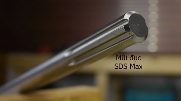 Dạng chuôi mũi đục phù hợp với đầu kẹp SDS Max