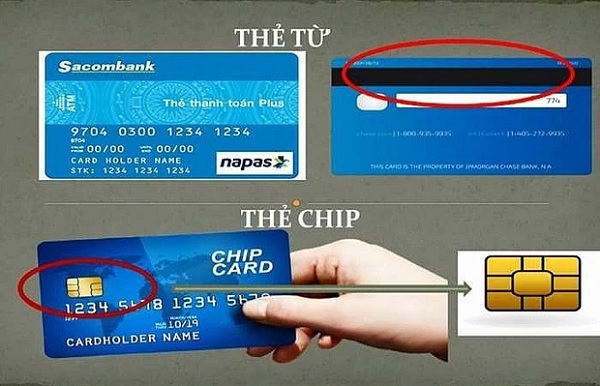 Phân biệt thẻ từ và thẻ chip