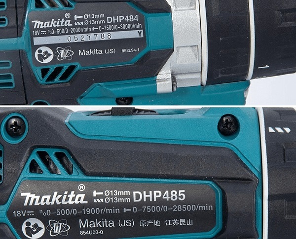Máy khoan Makita DHP484Z và máy khoan DHP485Z về mọi mặt