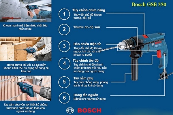 Bosch GSB 550 Electrician