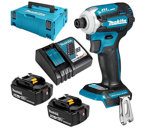 Image of Makita DHP487Z cordless hammer drill on Lowe's website