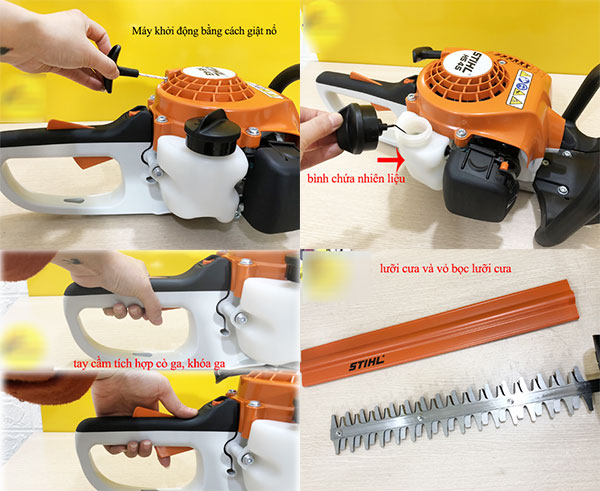 Các chi tiết trên Stihl HS 45