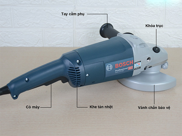 Bosch GWS 2200-180 là dòng máy cỡ lớn, công suất mạnh