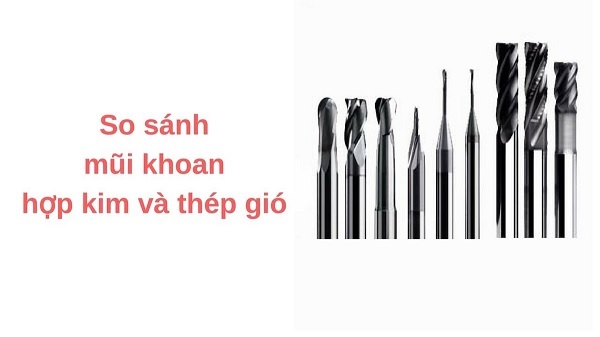 Điểm khác nhau giữa mũi khoan hợp kim siêu cứng và mũi khoan thép gió