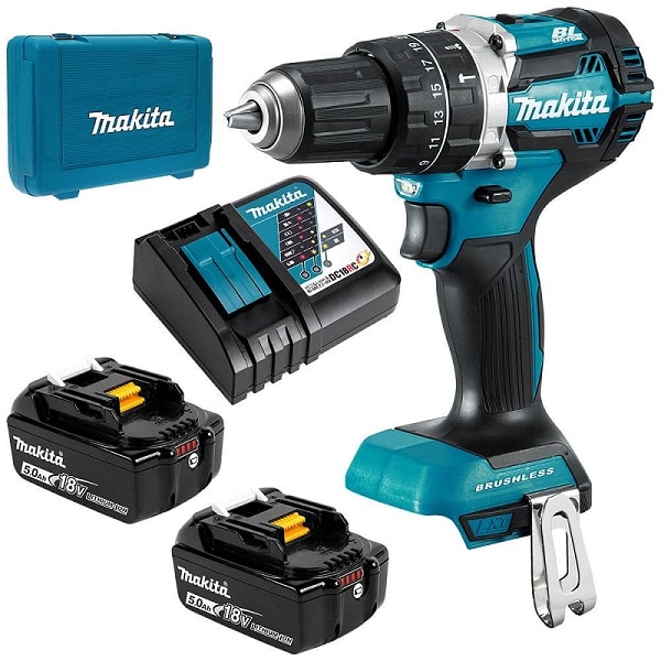 Bộ sản phẩm máy khoan pin Makita DHP484RTE bền chắc