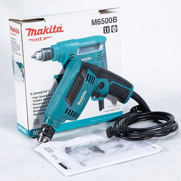 Bộ sản phẩm máy khoan điện Makita M6500B