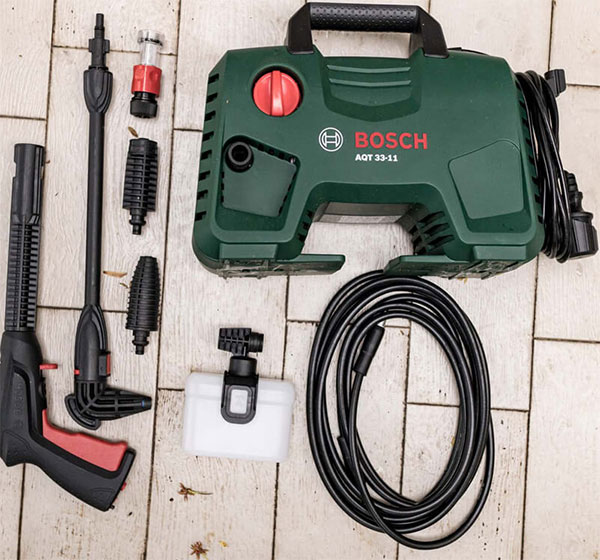 Trọn bộ máy phun xịt rửa xe Aquatar Bosch AQT 33-11
