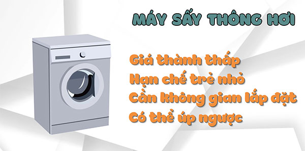 Ưu điểm của máy sấy thông hơi