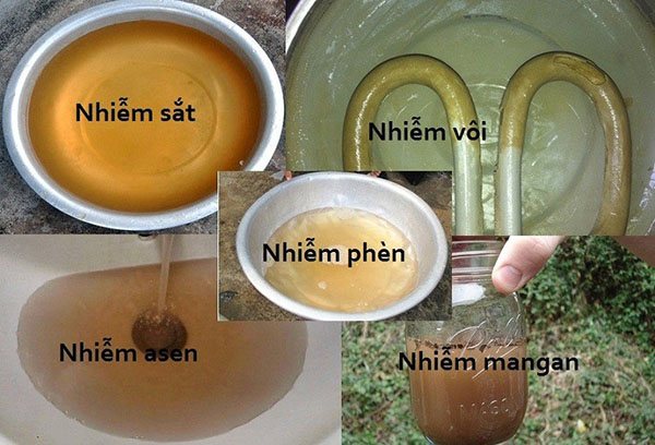 Nước giếng nhiễm kim loại