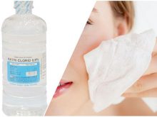 Lưu ý lhi dùng nước Natri 0,9 rửa mặt