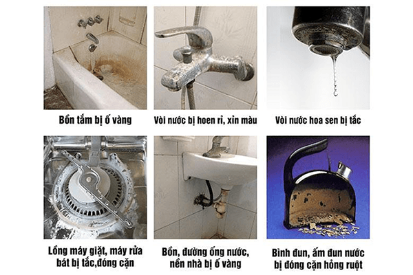 Tác hại của nước cứng