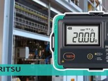 Kyoritsu 4105DL đo điện trở đất lên đến 2000Ω với độ chính xác cao