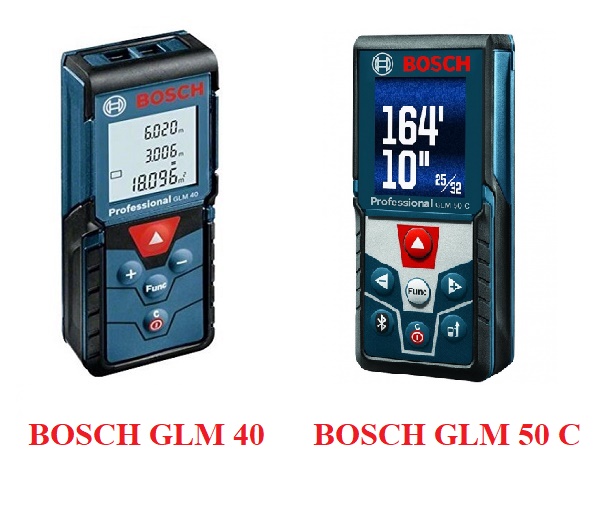 Bosch GLM 40 vs GLM 50 C đều được hãng Bosch sản xuất chất lượng cao
