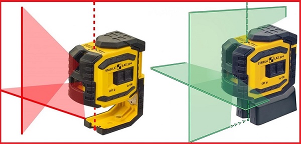 Máy cân bằng laser có nhiều tia màu khác nhau