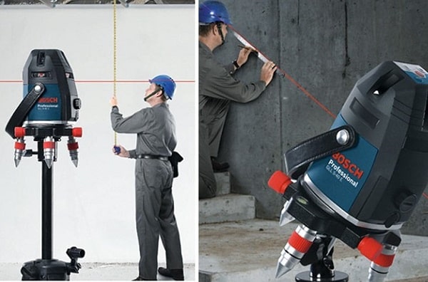Máy cân mực tạo các đường kẻ dọc ngang cân bằng