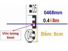 Hướng dẫn cách đọc mia máy thủy bình