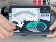 Hướng dẫn sử dụng máy đo điện trở đất Kyoritsu 4102A