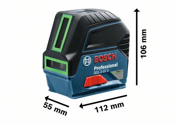 Máy cân bằng Bosch GCL 2-15 G có thiết kế nhỏ gọn