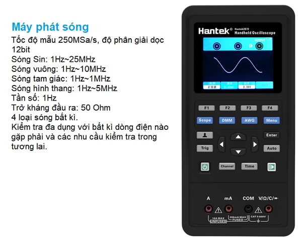 Thông số cơ bản chức năng hiện sóng