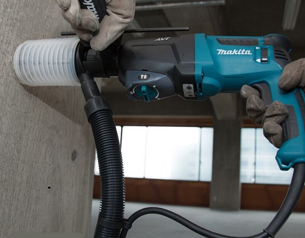 Máy khoan bê tông Makita HR2600 hoạt động 3 chức năng