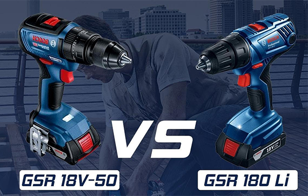 Giống và khác nhau giữa Bosch GSB 180-LI vs GSB 18V-50